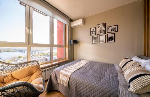 Obolon' Apartment | Видові апартаменти на Дніпро від MYFREEDOM