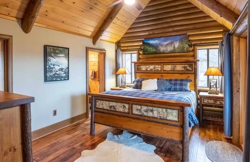 Bryson City Cabin | 1,000,000 View x 2! Lake View, Hot Tub, Fire Pit!