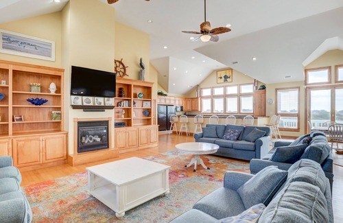 Avon House | 1-acre waterfront oasis with pool, hot tubs & sunrise/set views - dog-friendly