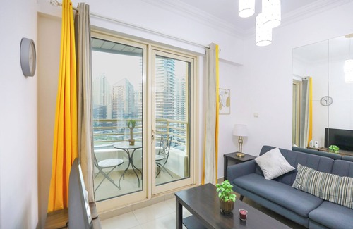 Jabal Ali 2 Apartment | 1 bed fully furnished marina view.