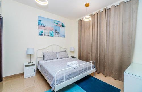Al Barsha Apartment | 1 BR Apt, Miracle Garden with RoofTop Pool, King Bed, Gym,100mbps