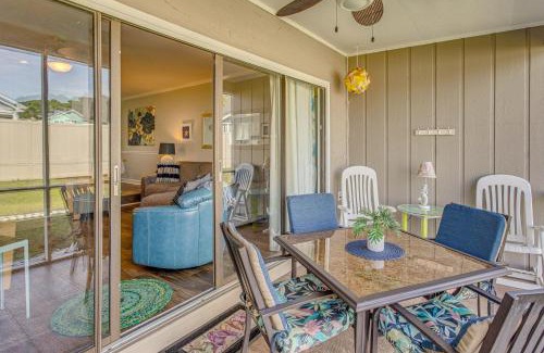North Myrtle Beach Apartment | 1 Mi to Cherry Grove Beach Quiet Escape with Deck