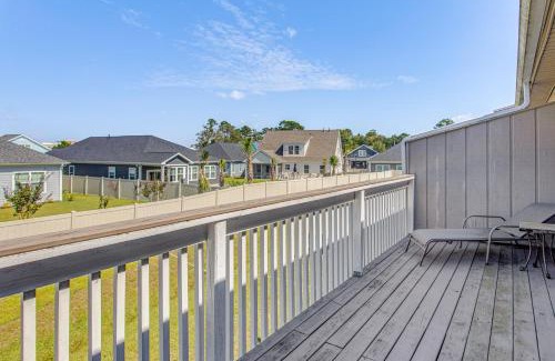 North Myrtle Beach Apartment | 1 Mi to Cherry Grove Beach Quiet Escape with Deck