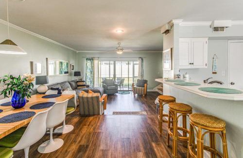North Myrtle Beach Apartment | 1 Mi to Cherry Grove Beach Quiet Escape with Deck
