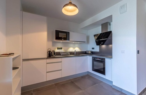 Arc-1800 Apartment | 100m from ski slopes, floor -1, view valley, fitness, sauna, hammam, terrace, parking, ski locker