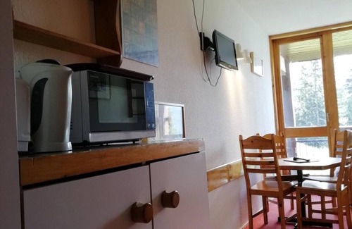 Arc-1800 Apartment | 100m from ski slopes, 6th floor, view mountain, tv, 24m², Les Arcs