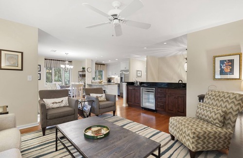 West Beach Village Condo | 1328 Fairway Oaks: 4BR with Golf Views, Close to Beach, Beach Gear/Bike Credit