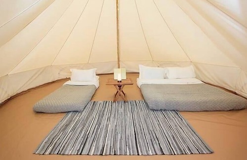 Llanfaethlu Cabin | 15 'Diya' Bell Tent Glamping Anglesey