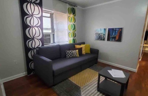 Industry Apartment | 1715 1F · Comfy Family Friendly/Parking Avail-20Min to NYC