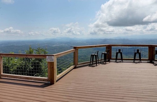 Sevierville Cabin | 180° Smoky Views Hot Tub Game & Movie Room