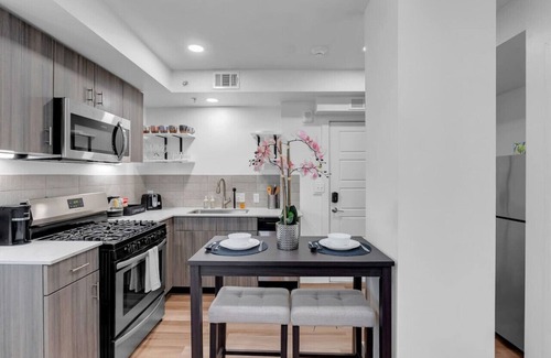 Deco District Apartment | 1BR Near BOK Center - Balcony, Gym, Lounge Pet OK