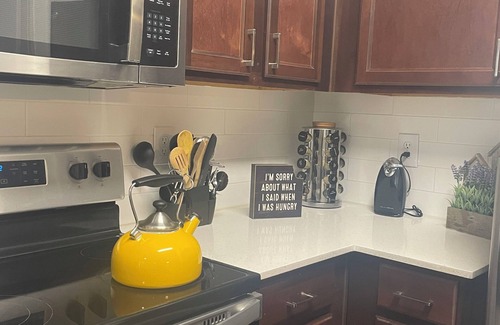 Frisco Apartment | 1BR Suite with Balcony + Pool View in Frisco Near Legacy West & The Star