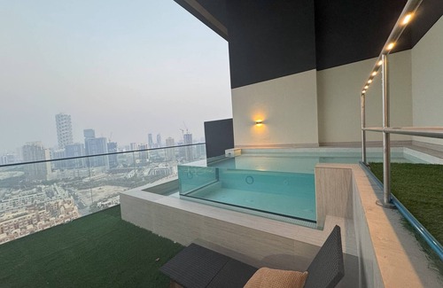 Jumeirah Village Apartment | 2 Bed, Private Pool, Big Terrace, Solysian Stay