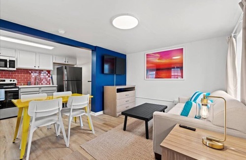 Crescent Beach Apartment | 2 bedroom Condo Steps from Beach Pet Friendly