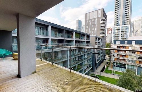 Isle of Dogs Apartment | 2 Bedroom Serviced Apt with balcony in Indescon Square, Canary Wharf by MySquare