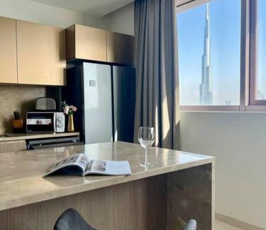 Trade Center Apartment | 2 bedroom with maid Exclusive Burj Khalifa View
