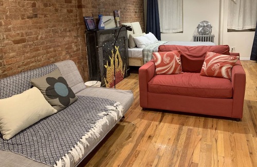 Fort Greene House | 2 bedrooms created w/ heavy curtains by BAM, a cultural district w/private yard