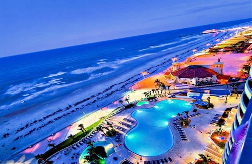 Daytona Beach Condo | 2 BR Direct Oceanfront 3 Balcony - Wyndham Ocean Walk Daytona Beach 1401