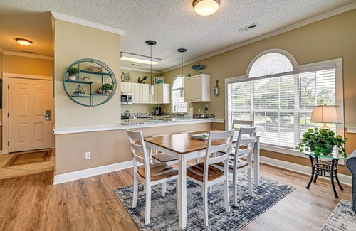 Central Myrtle Beach Condo | 2 Mi to Beach: Pool-View Myrtle Beach Escape!