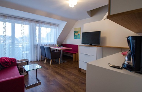 Immenstaad am Bodensee Apartment | 2 room apartment - living on two levels - with lake view from the balcony