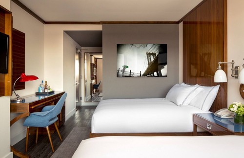 Hudson Square Hotel | 2 Rooms in Modern Art-Industrial Hotel w/Cuban-Styled Bar & Bohemian Chic Vibe