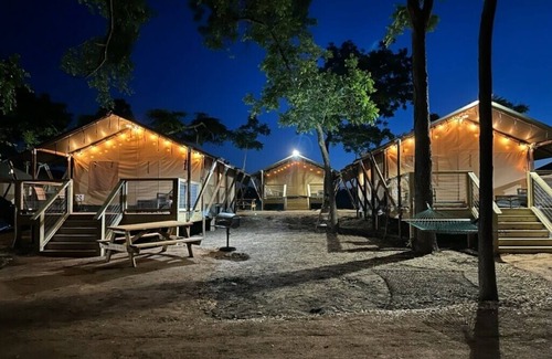 Sutherland Springs Cabin | #2 Sons Rio Cibolo Safari Cabin