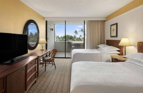 Keauhou Hotel | 2 x Ocean View 2 Double Beds at Outrigger Kona Resort and Spa