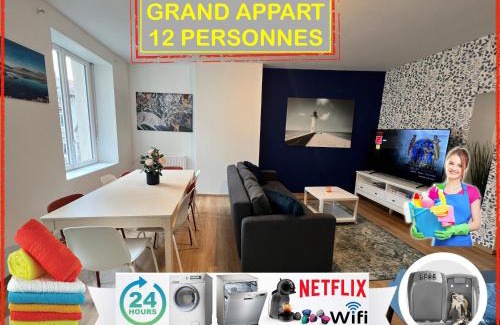 Centre Ville Apartment | 24 CHIC & COSY GRAND APPART 88m2 PARKING GRATUIT HYPERCENTRE NETFLIX