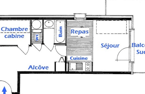 Les Saisies Apartment | 26 m² Apartment ∙ 1 bedroom ∙ 5 guests