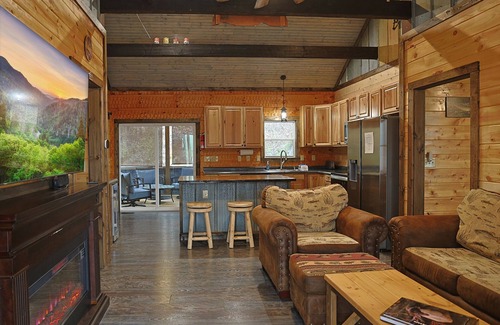 Bryson City Cabin | 2BR Fishing Cabin w/Fire Pit, Hot Tub, EV Charger