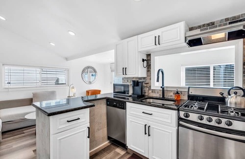 Seaside Heights Apartment | 2BR Modern Coastal Home w/Firepit & Beach Passes| Stylish Bayside Retreat