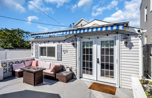 Seaside Heights Apartment | 2BR Modern Coastal Home w/Firepit & Beach Passes| Stylish Bayside Retreat