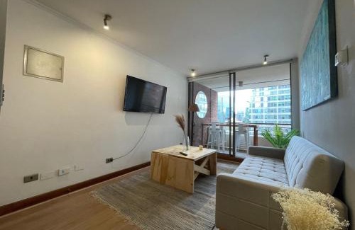El Golf Apartment | 2D2B Excelente conectividad, Metro Esc Militar, Parque Arauco, Costanera Center