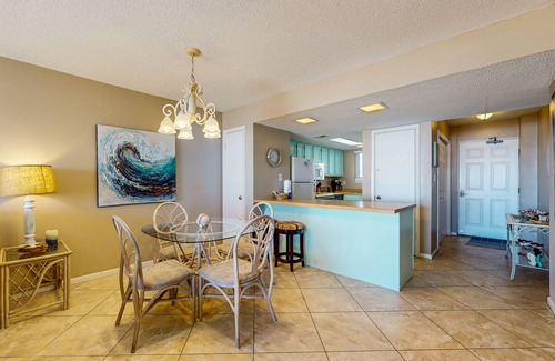 Gulf Shores Condo | 2nd-floor beachfront condo with Gulf views, balcony, outdoor pool, W/D, elevator
