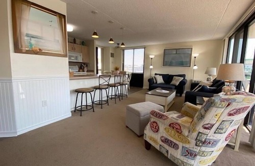 North End Condo | 3 BR, 2-1/2 BA Condo on Boardwalk/Ocean side of Ocean Colony. Many upgrades AND SPACIOUS, with lots of natural light, and two large decks. Easy access to Pool and Sundeck, requiring no elevator ride!