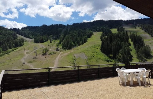 Pra Loup Apartment | 3 Rooms 8 Pers. South/West with Terrace and Piste Views