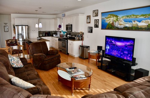 Brigantine House | 3-Story, 6-Bedroom Home, Partial Ocean View, One Block from Beach