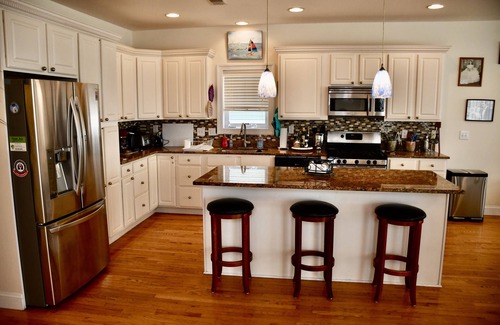 Brigantine House | 3-Story, 6-Bedroom Home, Partial Ocean View, One Block from Beach