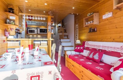 Arc-1800 Apartment | 300m from resort center, 3rd floor, balcony, tv, 35m², Les Arcs