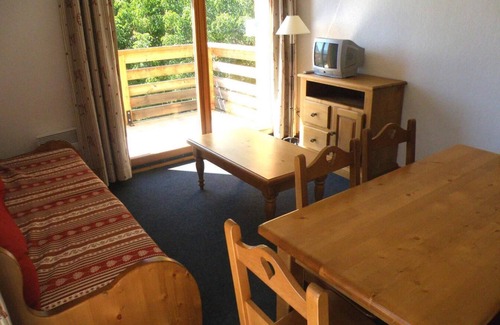 Vaujany Apartment | 300m from ski lifts, sauna, hammam, balcony, parking, tv, 40m², Vaujany