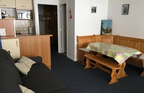 Eaux-Bonnes Apartment | 300m from ski slopes, 2nd floor, view ski slopes, balcony, tv, 33m², Gourette