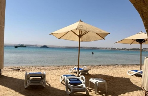 Sahl Hasheeh Apartment | 3Z FeWo mit Meeblick in direkter Strandlage im begehrten Al Anadolus Resort in Sahl Hasheesh, Hurghada, Ägypten.