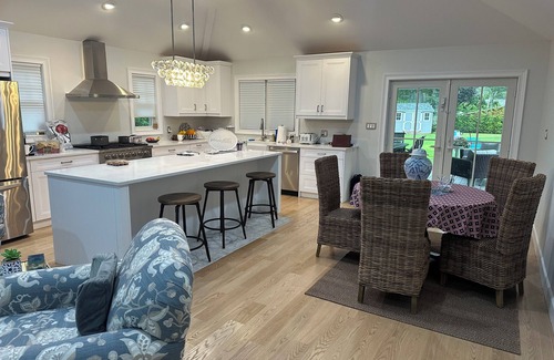 East Quogue House | 4-bedroom house in welcoming East Quogue with AC - Heated pool- Covered porch