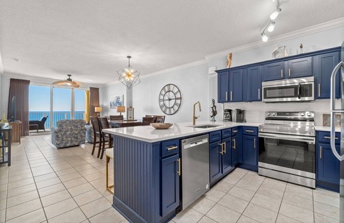 West Panama City Beach Condo | 4 Free Beach Chairs & 2 Umbrellas, Updated Beach-Front Condo, Large Balcony!
