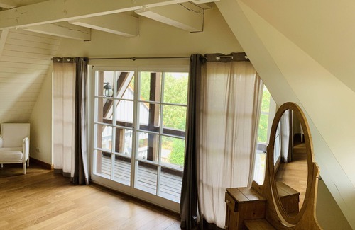 Mellenthin House | 5 star frame house with thatched roof und view at the water on the island Usedom