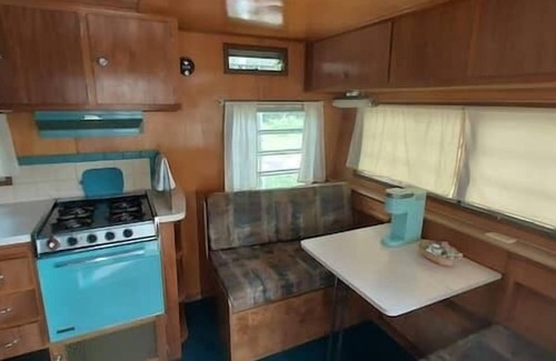 Saddlestring House | 50's Rambler RV, Rustic Mid-Century RV