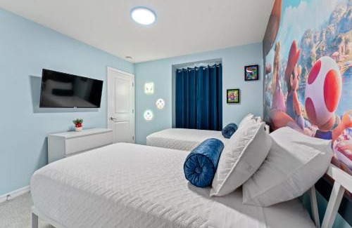 Davenport House | 5BD Home Mario Bros and Minions themed with Pool and BBQ