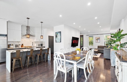 Columbia Heights House | 6-Bedroom DC Brownstone - Dual Kitchens, Multiple Living Areas