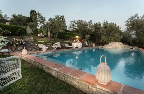 Capannori Villa | 7 Bedrooms Luxury Farmhouse in LUCCA, Outdoor and Indoor Heated Swimming Pools