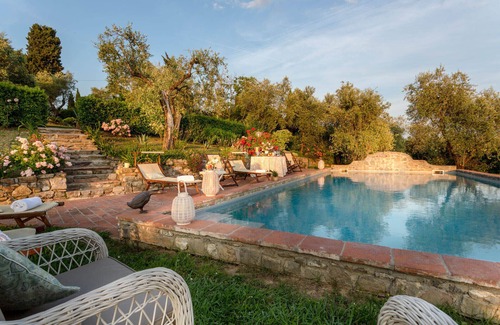Capannori Villa | 7 Bedrooms Luxury Farmhouse in LUCCA, Outdoor and Indoor Heated Swimming Pools